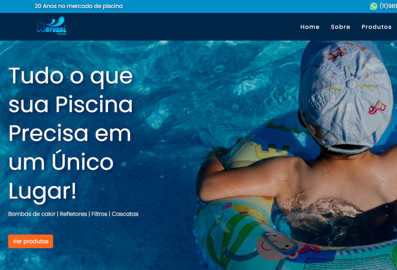 Loja de artigos completos para piscina